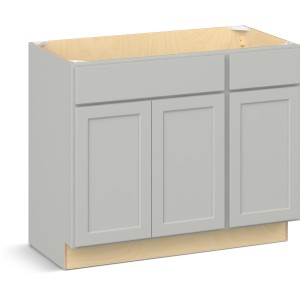 RELIABILT Parkstone II Vanity Sink, Light Gray, 42" W, 3 Doors, Fully Assembled - 641170 | Lowe's Pro Supply